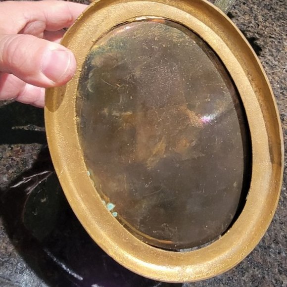 Antique Ornate Brass English Tea Caddy With Hinged Lid - Picture 7 of 12